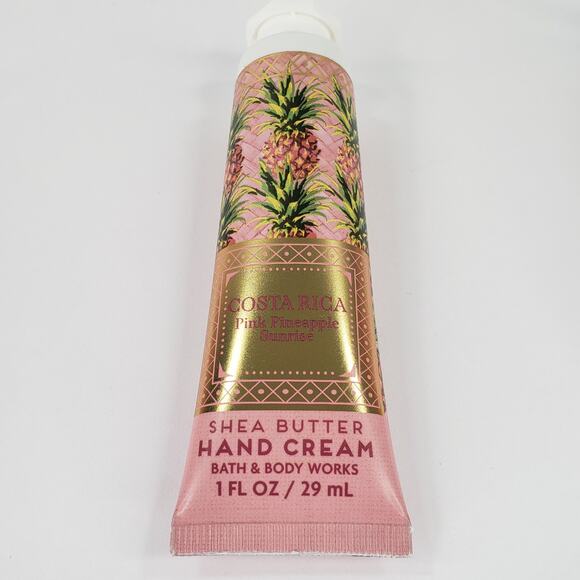 3 PINK PINEAPPLE SURPRISE Hand Cream Bath & Body Works Travel Size Costa Rica - Picture 4 of 6